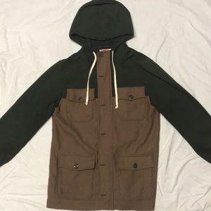 All - Son Brand Two Toned Stylish Hoodie - Medium